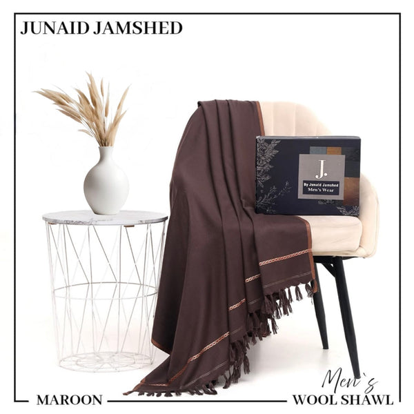 J.Soft Wool Shawl (MAROON)