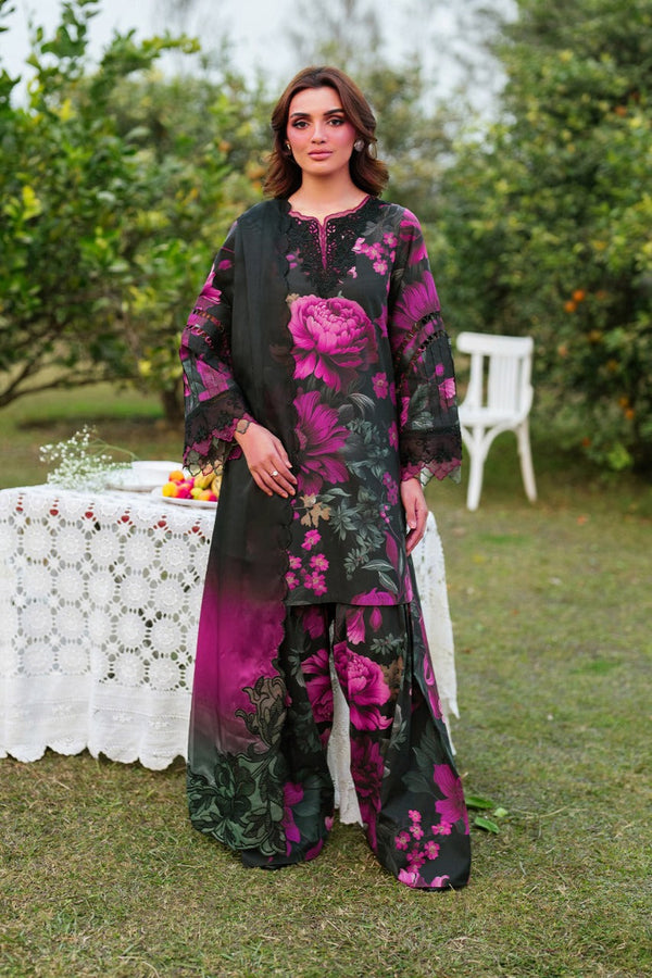 Digital Lawn Bana Dora 3-Piece Set – Bana Dora Prints with Voile Zari Dupatta