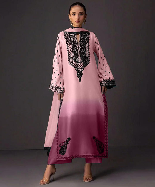 DIGITAL PRINT 3PC SILK UNSTITCHED SUIT 03