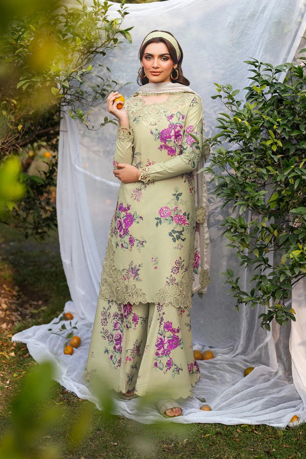 Digital Lawn Bana Dora 3-Piece Set – Bana Dora Prints with Voile Zari Dupatta