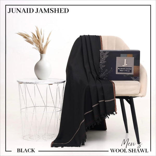 J.Soft Wool Shawl (BLACK)