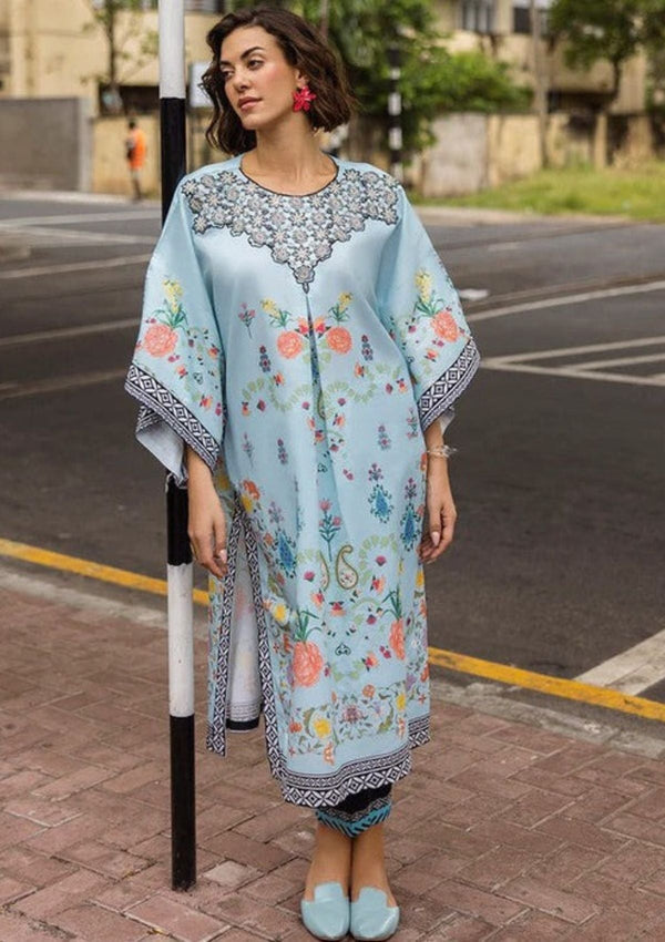 Digital Print Lawn 3-Piece Set – Bana Dora Voile Dupatta