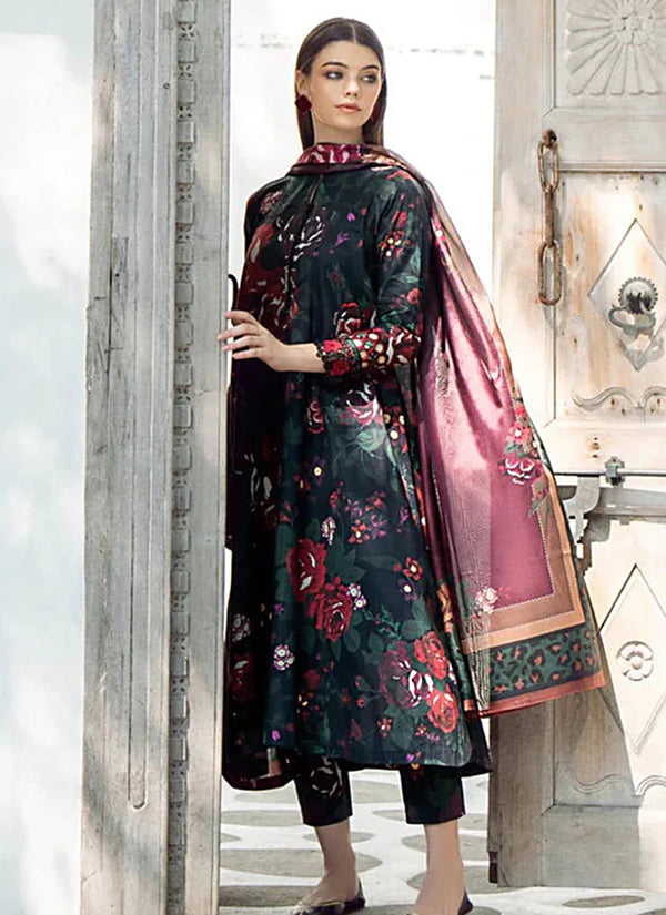 Digital Print Linen Allover 3 Piece