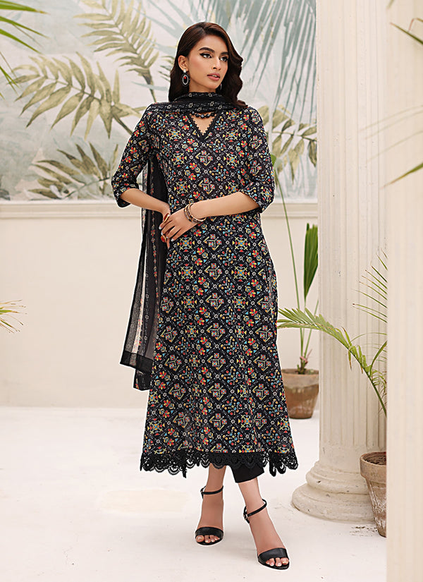 Digital Print Linen Allover 3 Piece