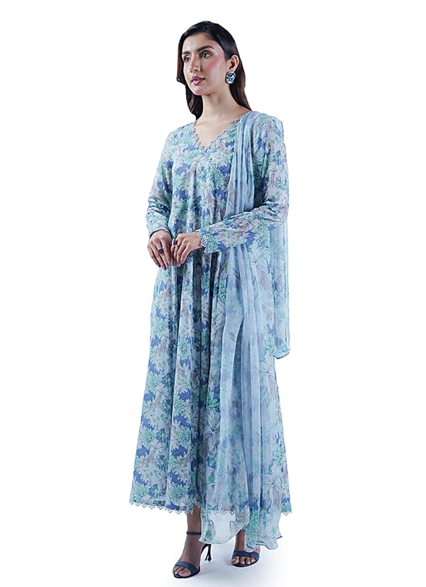 Digital Print Linen Allover 3 Piece